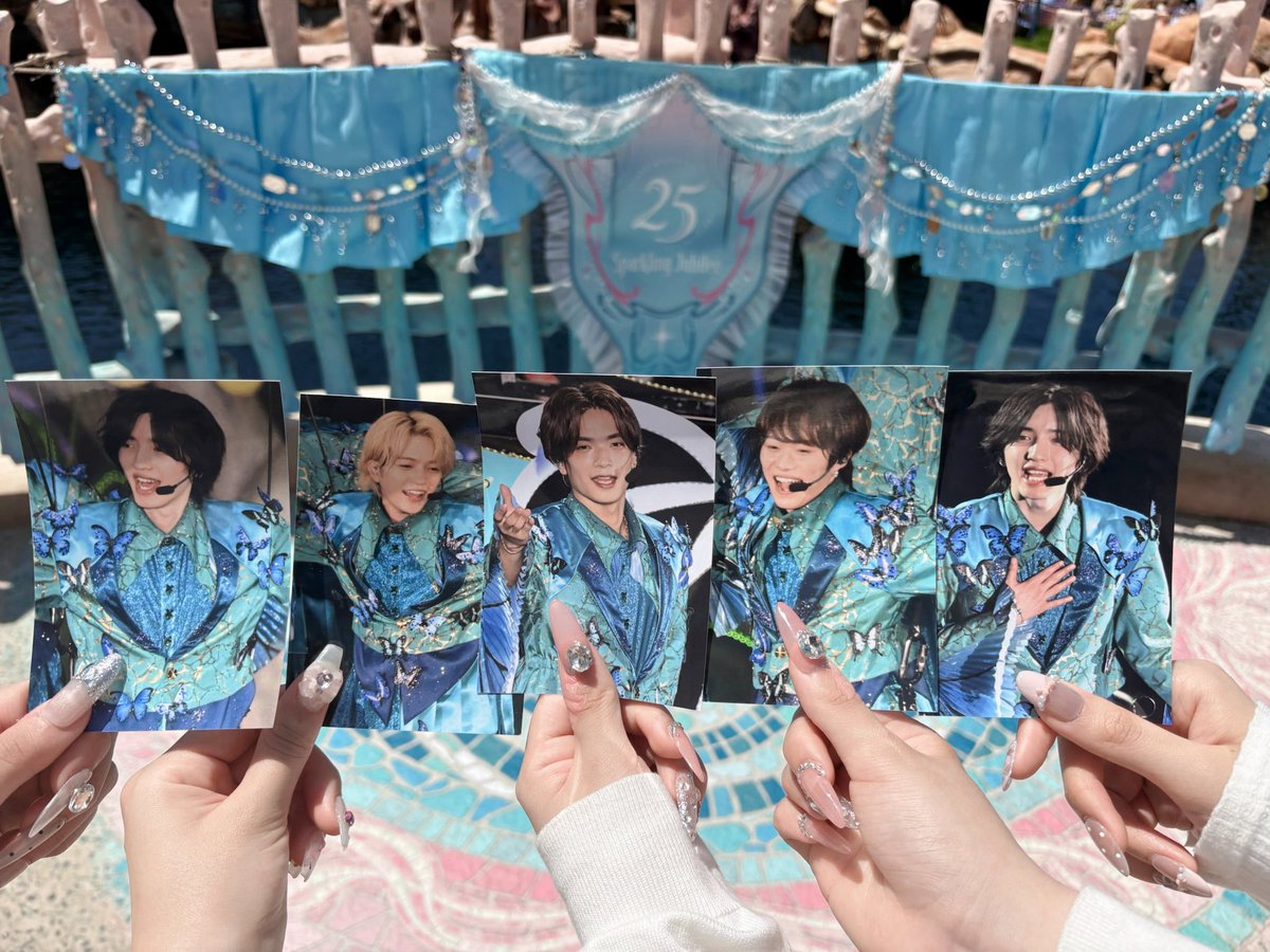 idol3ichu's tweet photo. じょーみちがいることを知らないなにふぁむ5名🩵
#東京ディズニーシー25周年 🐚🫧 https://t.co/hyemOTriXk