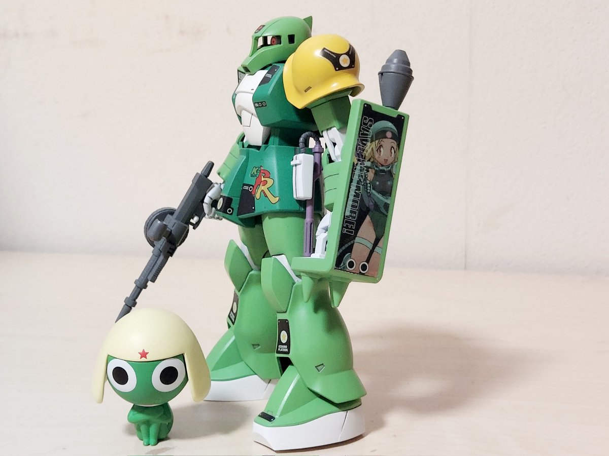 ケロロ×旧ザク🐸 #HGUC #ガンプラ #ケロロ軍曹