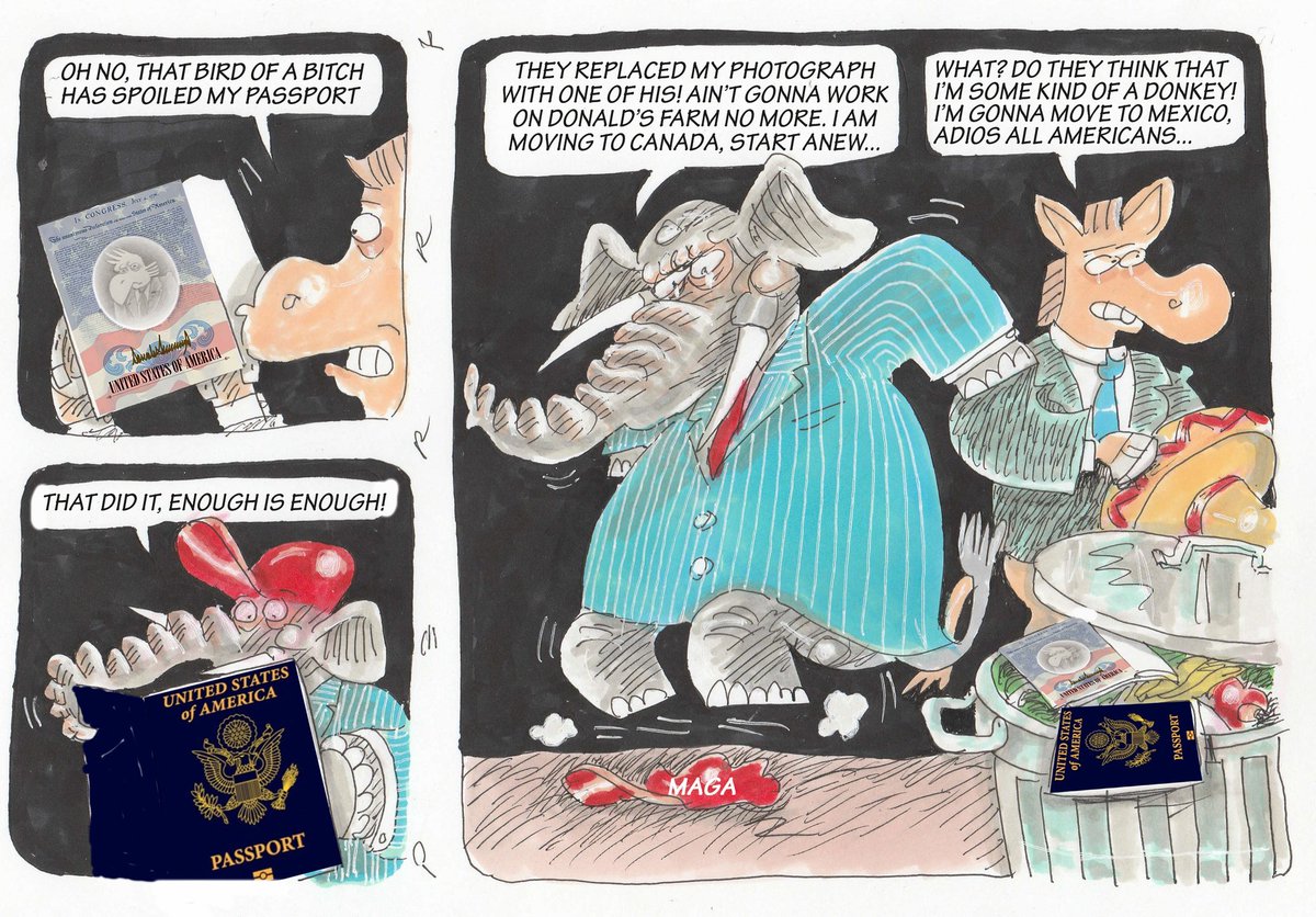 PartanenPerry's tweet photo. PASSPORT INCIDENT #BIRD OF PRAY TAKING OVER THE AMERICAN PASSPORT #ELEPHANT'S ESCAPE #MEXICO BOUND DONKEY https://t.co/kfMsaOoX9q