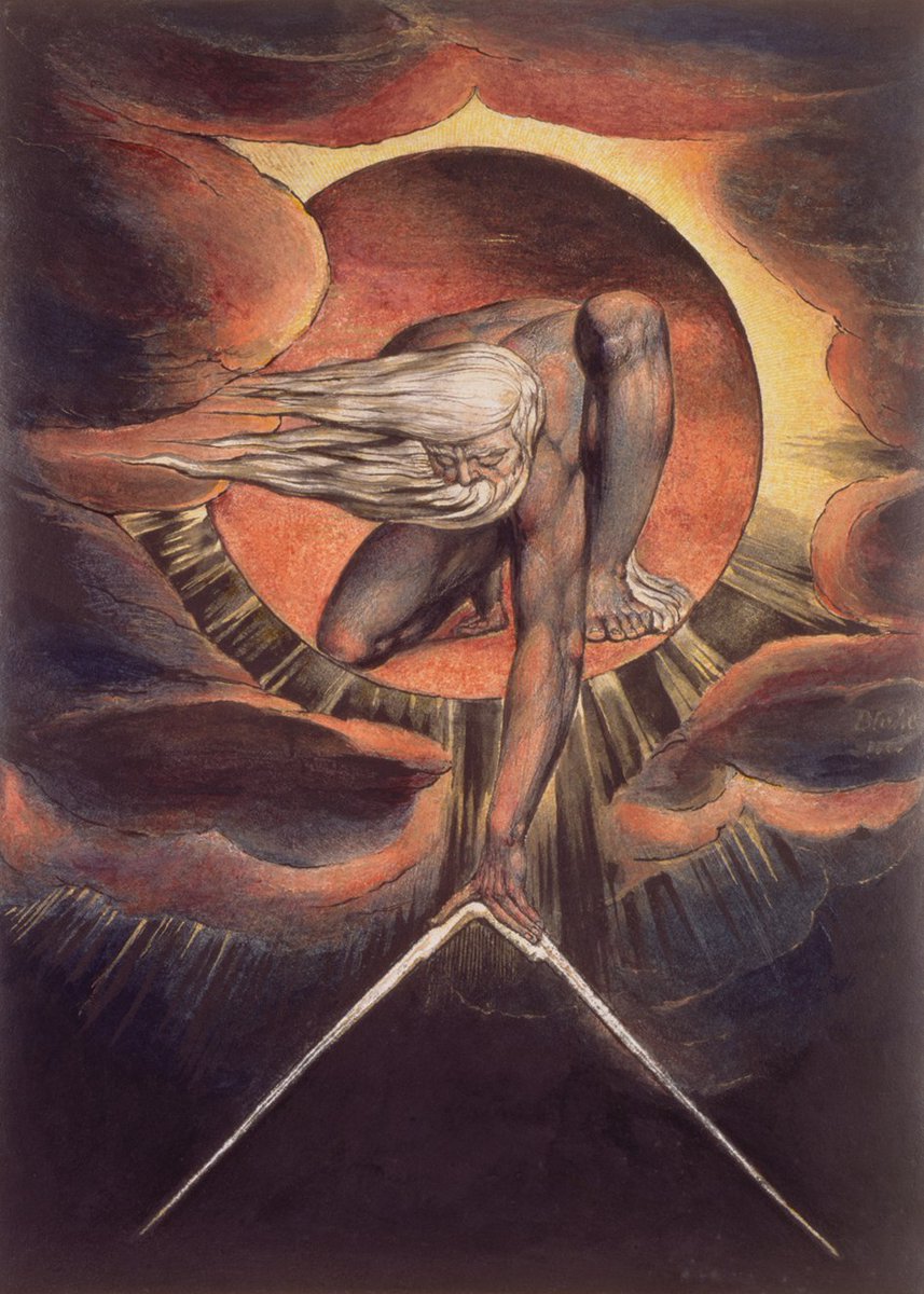 FourthWaySchool's tweet photo. Человек может изменить своё состояние, если научится наблюдать себя без осуждения.
«Пробуждение»

Уильям Блейк
Великий архитектор, около 1794 г.
Художественная галерея Уитворт, Манчестер, Англия https://t.co/ig2lRLel8T