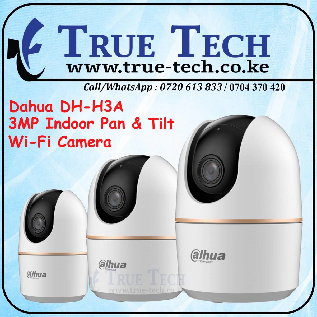 True_Tech_Kenya's tweet photo. Dahua DH-H3A 3MP Indoor Pan and Tilt Wi-Fi Camera

https://t.co/dbscSTBgBf
Call /Whatsapp 0704370420 or 0720613833 https://t.co/uEe1E3UHmz