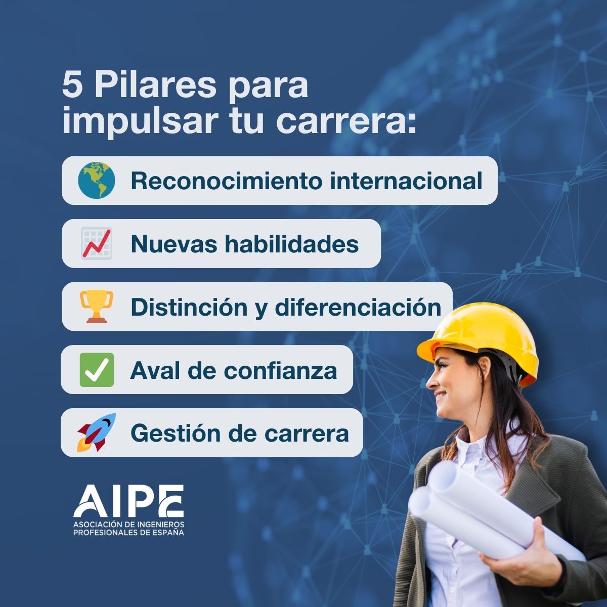 ProfEngineer_PE's tweet photo. 🚀 Los beneficios de la certificación PE de AIPE

La certificación PE impulsa la ingeniería con 5 pilares: proyección global, nuevas habilidades, valor diferencial, aval de solvencia técnica y progresión profesional ✨

Certifícate aquí:
👉 https://t.co/lqKL4r1SLD https://t.co/WnJ2qNunY5