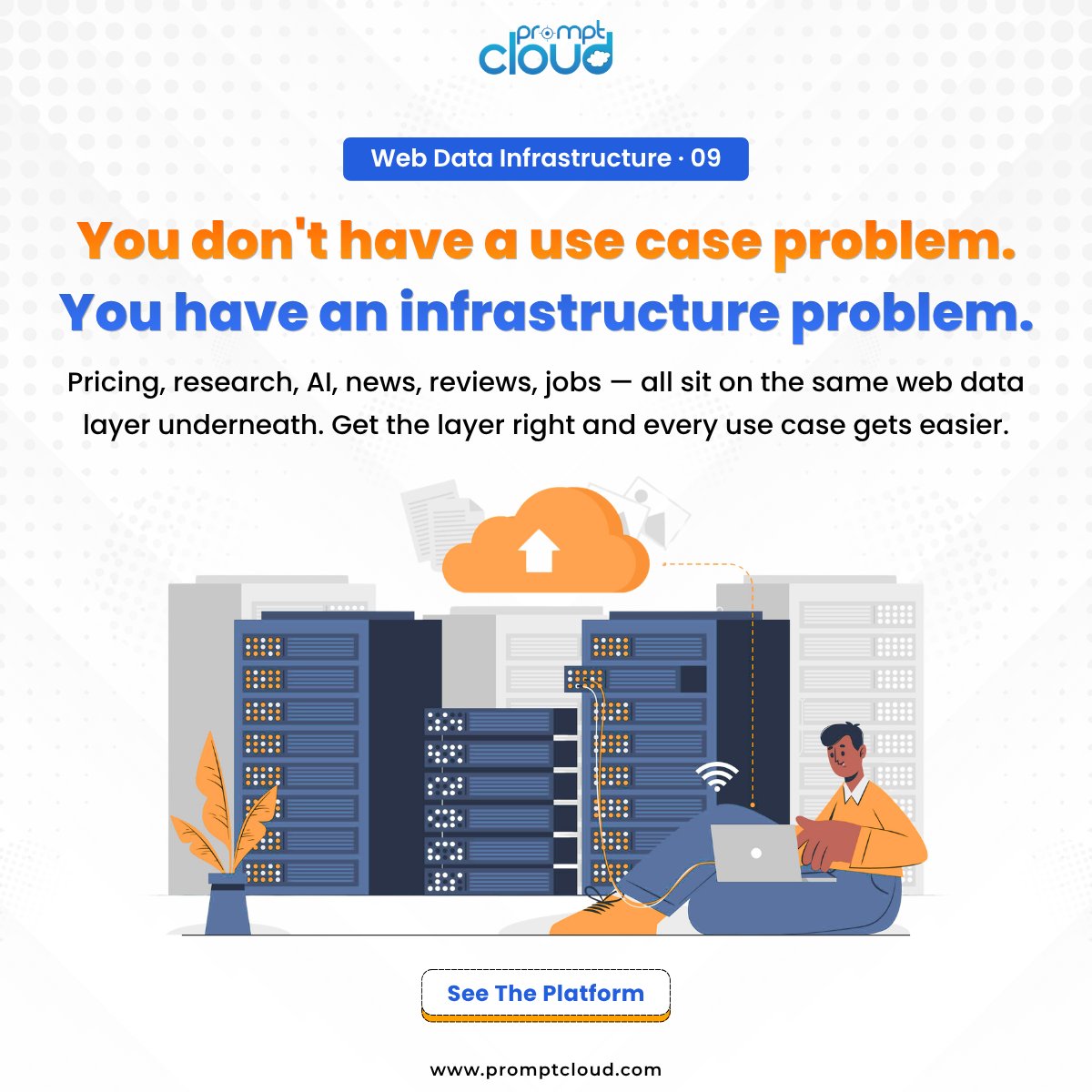promptcloud's tweet photo. Pricing teams think they have a pricing problem. CX teams think they have a review problem. AI teams think they have a model problem.

They all have the same problem: web data infrastructure.

The layer underneath all of it: https://t.co/ri7VYkXspt

#WebData #DataInfrastructure https://t.co/TlB6TUFaiC