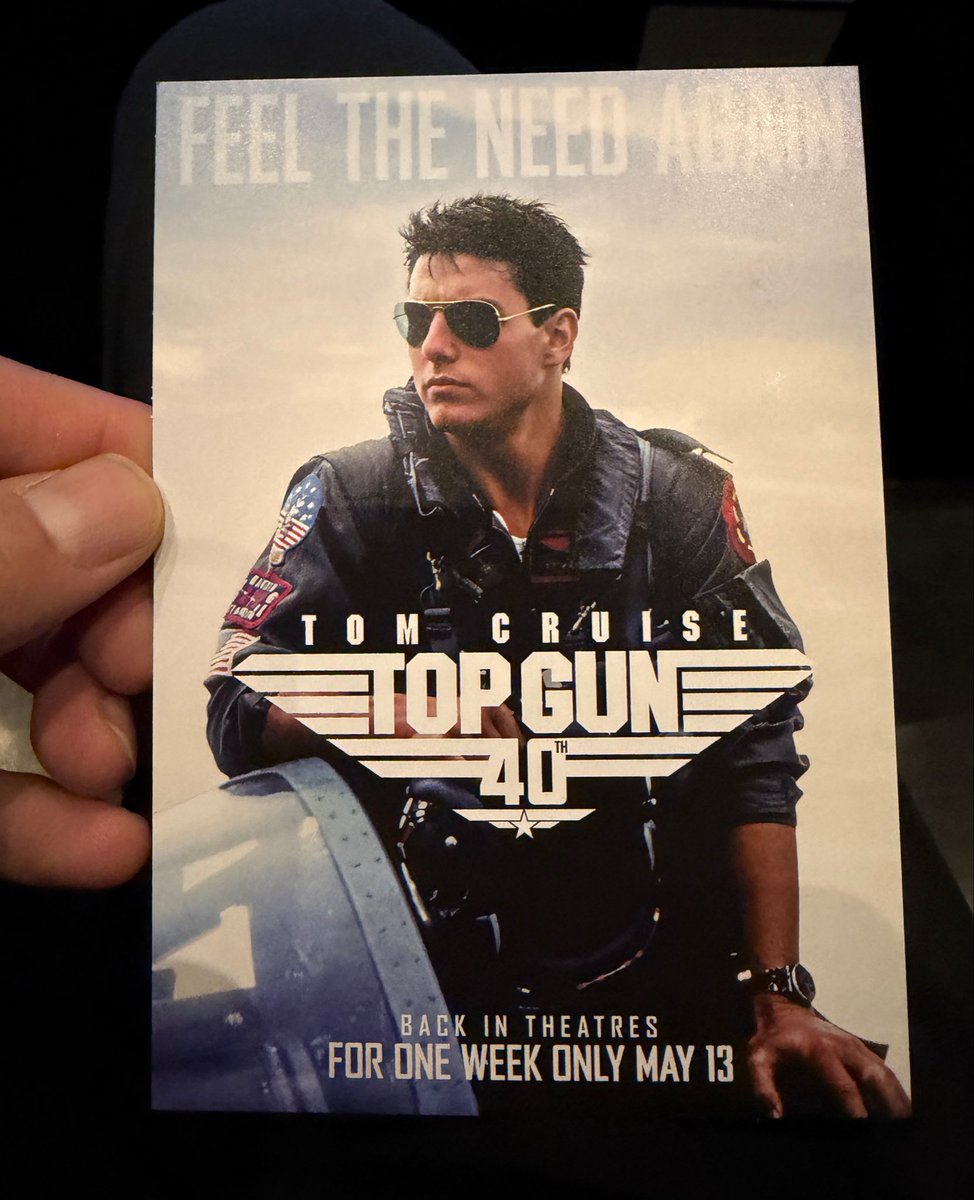 COU_PTW's tweet photo. 映画館で観るの初めて！

楽しみ♪

#TOPGUN https://t.co/J1jhTW658h