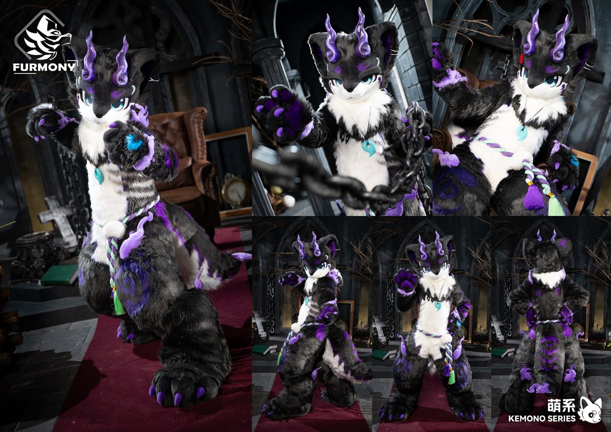 furmony's tweet photo. 「New Commission Finished」
A male dog god born from human negative energy.
"I'll chase away all the bad spirits coming for you. 🔥"
Thanks for the trust from @Reg_indoor1013

#furmony #furry #fursuit #鸿萌造物 https://t.co/Kaofx7T9Ds