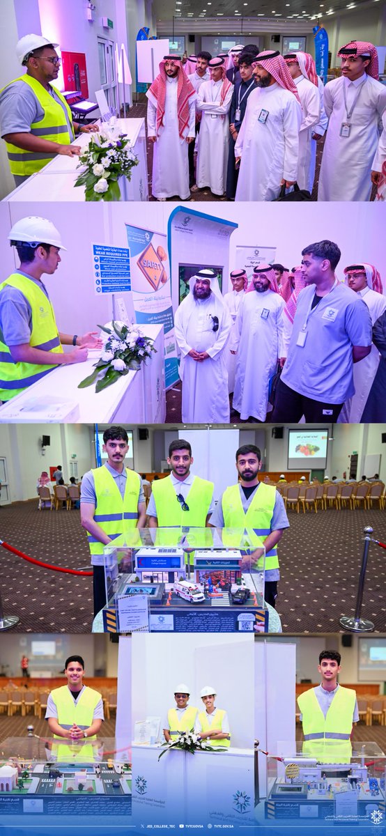 jed_college_tec's tweet photo. البحيري يدشن معرض السلامة والصحة المهنية ||

دشن سعادة م.حسين بن علي البحيري مدير عام #التدريب_التقني والمهني بمنطقة #مكة_المكرمة 
@tvtc_makkah 
#معرض_السلامة_والصحة_المهنية والذي نظمته #الكلية_التقنية_بجدة 
بمشاركة متدربي قسم تقنية البيئة - تخصص السلامة والصحة المهنية ، 

واطلع "البحيري" على محتويات المعرض ومشاريع التخرج المتميزة .

وشهد المعرض عدة محاضرات هادفة تناولت : 
• السلامة المرورية
• الإسعافات الأولية والإنعاش القلبي
• الإطفاء ومخاطر الحرائق
• مخاطر بيئة العمل
• التفتيش الميداني
• السلامة الغذائية في الحج
• الإنعـاش القلبي الرئوي
• مكافحة الحرائق
• الإسعافات الأولية

#السلامة_أولاً
 #السلامة_المهنية
#بيئة_آمنة_لمستقبل_مستدام