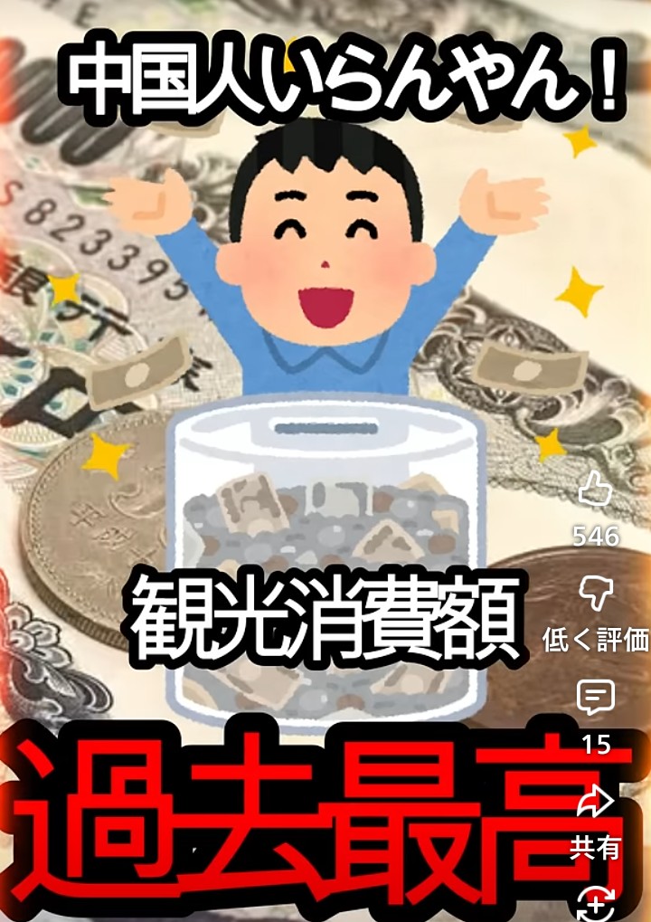 FHgzWS2Bdbk2VyH's tweet photo. なんか知らんけど
中国人が日本に来なくなり
変わりに他国から大勢の
観光客が日本に来て
観光収入が爆上がりとか😆
これも全てキンペーのおかげ
中国人さん🇯🇵日本に来なく
なってくれて感謝です🙏😆
未来永劫 来ないで下さい🙏
宜しくお願い致します🙏
謝謝♥🐼🧸🇨🇳 https://t.co/wi8hdX1KmP