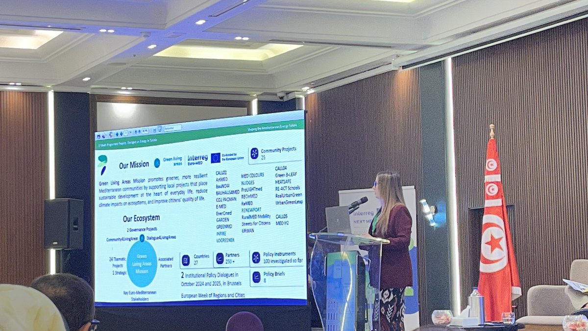 InterregEuroMED's tweet photo. Today we are in Tunis for the 1st Multi-Programme Projects’ Dialogue on #Energy!

A key moment to exchange solutions and experiences supporting energy transition and climate resilience across the Mediterranean.

 #RESt4GREEN #EUSEW2026 #InterregEuroMED #InterregNEXTMED #MMM https://t.co/cjLM8H7rdA