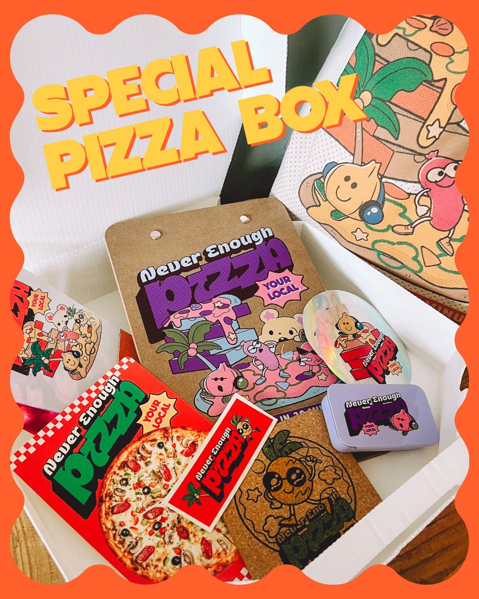 デザフェスのおしらせをぽちぽち📝 まずは前回につづき🍕ピザボックス