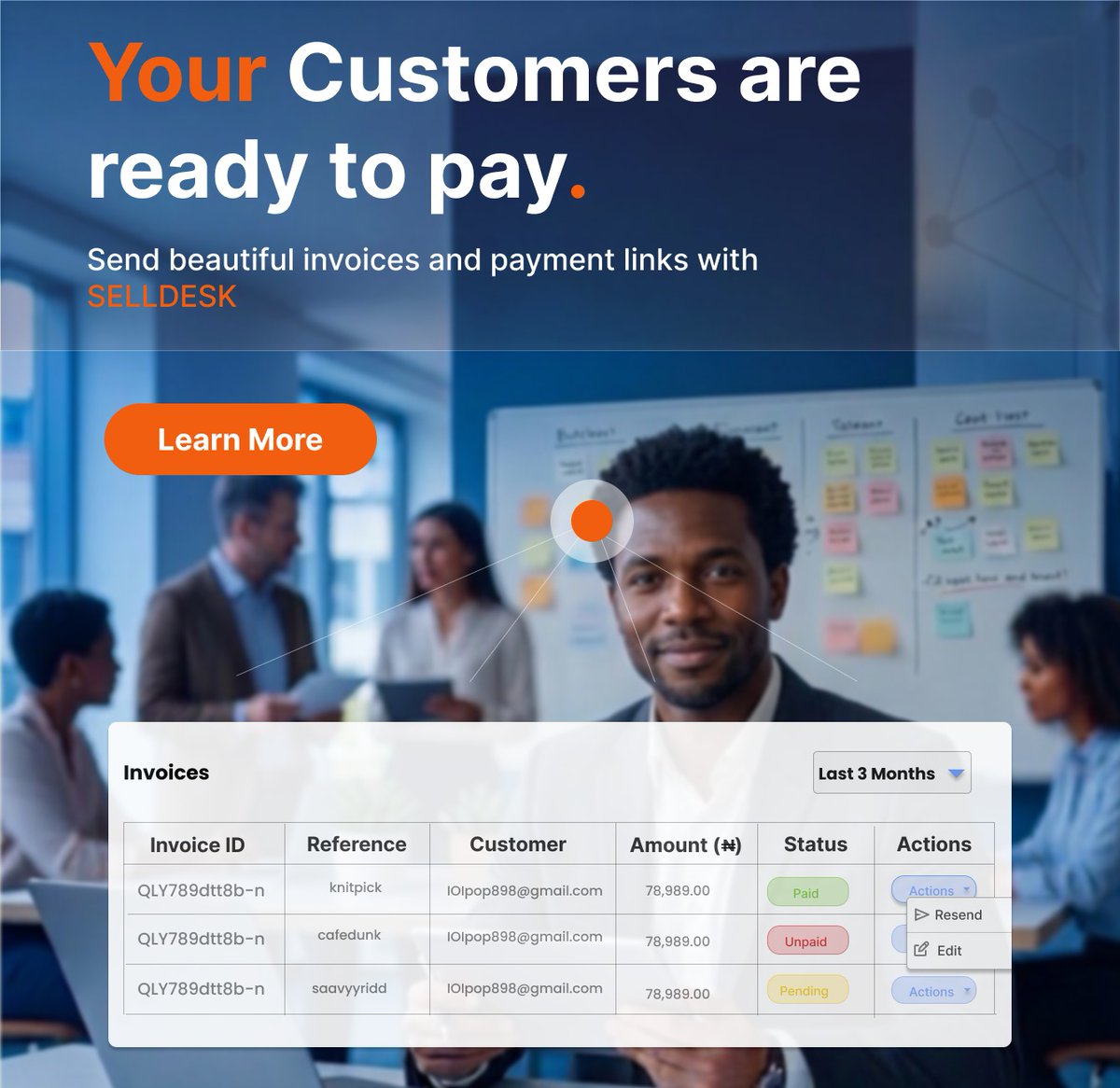 Teinnovate27311's tweet photo. Customers are ready to pay—are you ready to collect? 💸

With Selldesk, send professional invoices and secure payment links in seconds. ⚡️

Start today: https://t.co/gb01YOC5Li

#Selldesk #Fintech #Payments #SMEs #GetPaidFast #CashFlow https://t.co/Fvltd3pUmR
