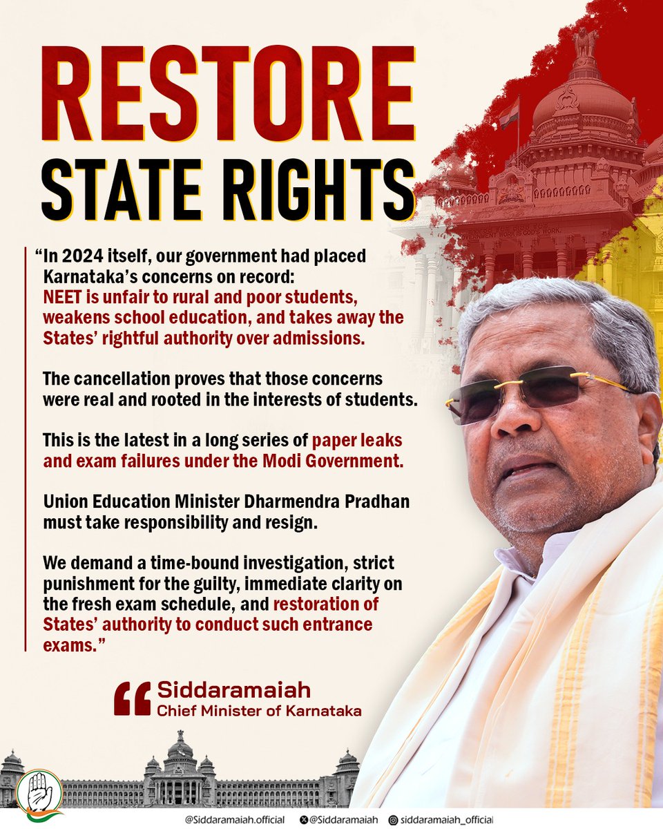 Siddaramaiah tweet media
