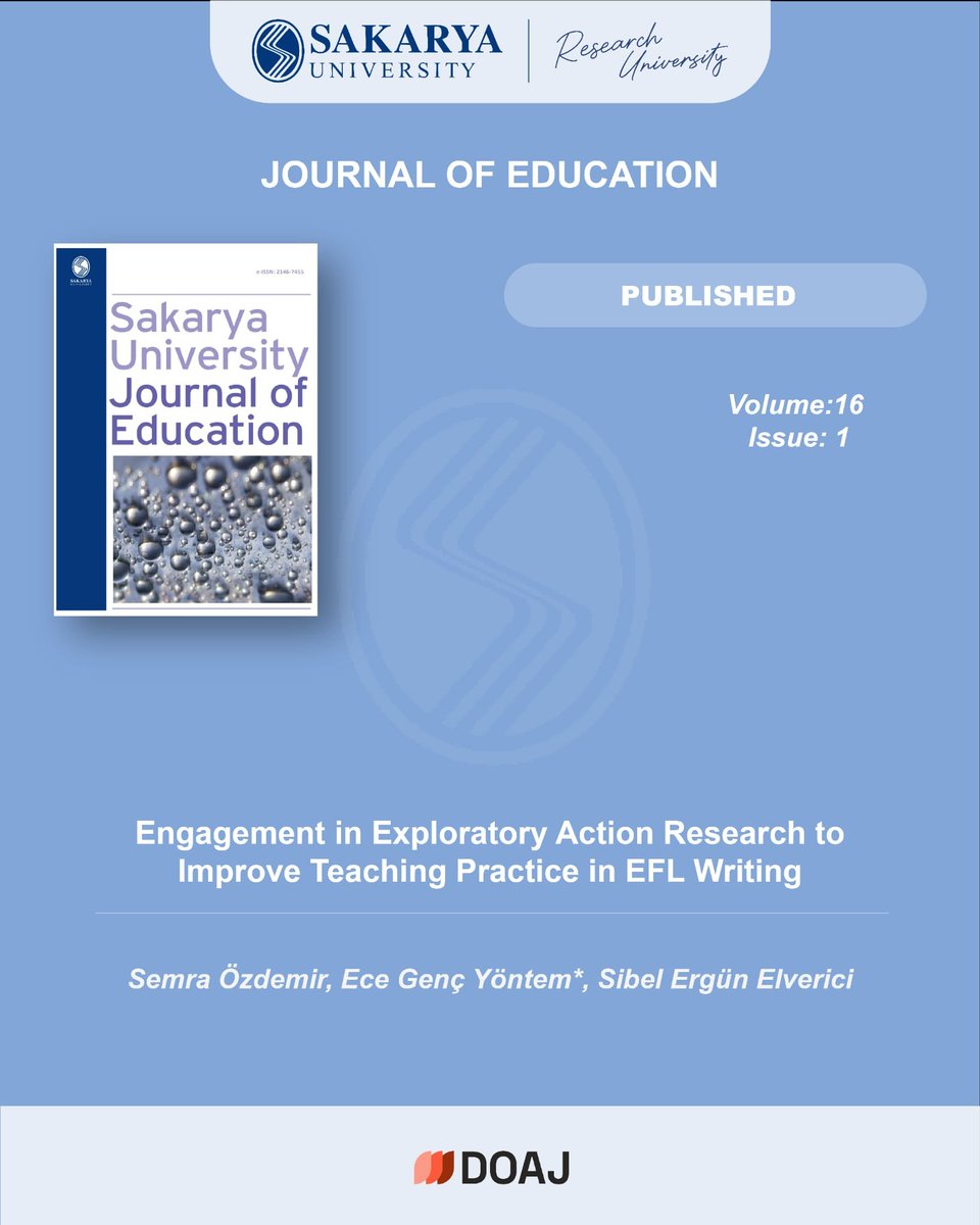 SAÜ Bilimsel Dergiler Koordinatörlüğü tweet media