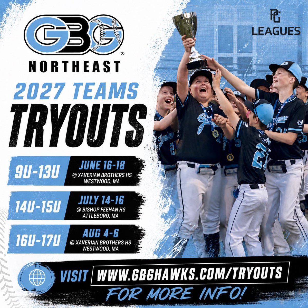 GBG_Hawks's tweet photo. GBG Northeast &amp; Rhode Island 2027 Team Tryout Schedules have been released!

It’s time to #getwiththeprogram and join New England’s top developmental and competitive club baseball organization. 

Visit https://t.co/1rqtVuv5kA for more information and registration options! https://t.co/u7lKGHmRtv