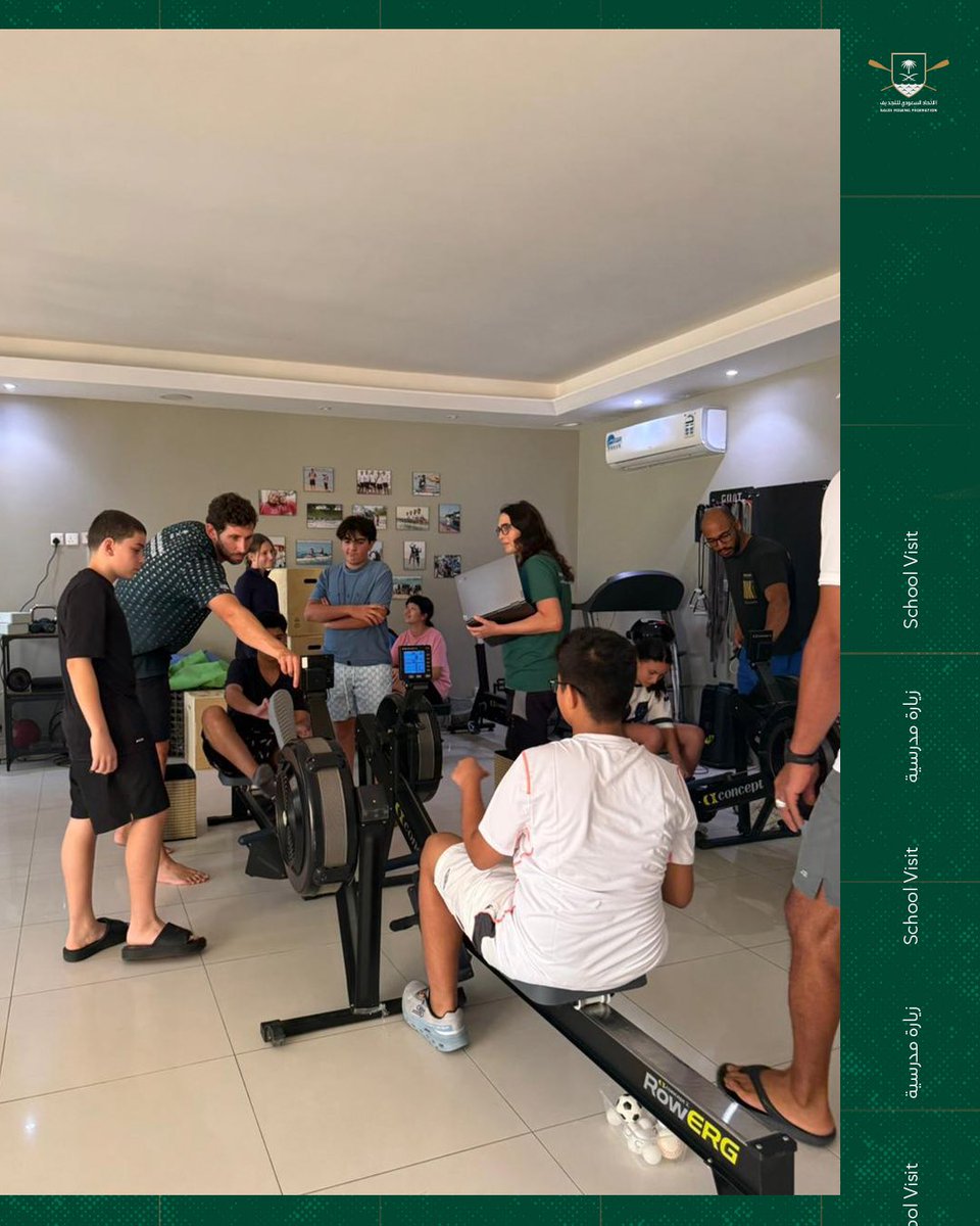 saudirowing's tweet photo. 🚣‍♂️ استضاف مركز تدريب جدة يوم 11 مايو الجولة الثانية من اختبارات اكتشاف المواهب لطلاب مدرسة شيربورن جدة، بمشاركة 12 طالبًا ومعلم واحد.

📏 قياسات بدنية
⚡ اختبارات جهد
🤝 ألعاب جماعية
🌊 وأولى خطواتهم في عالم التجديف

#التجديف_السعودي
#SaudiRowing https://t.co/IRS0WYVhAy