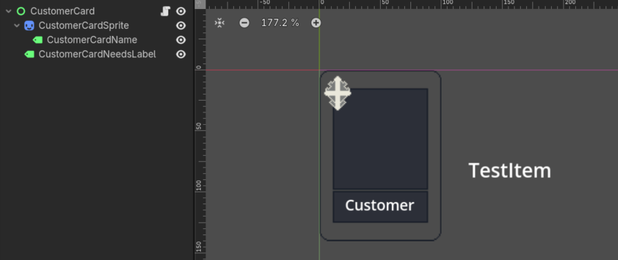 PlayTPotential's tweet photo. Just replaced my placeholder art with some slightly better placeholder art.

Next steps:
- Core Loop
- Get a run implemented

In Order:
- Customers
- Items
- Previous Placeholders

#ScreenshotSaturday https://t.co/j0esOW8iyw
