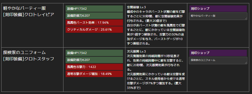 oyaji1030's tweet photo. 刻印装備もまとめ。レイピアとスタッフ用です。
☑ナナオリ「クロト」ガチャは引くべき？風バーストに回復！
#ナナオリ #七つの大罪
https://t.co/N8CYluKU77 https://t.co/7ir5dJgfKK