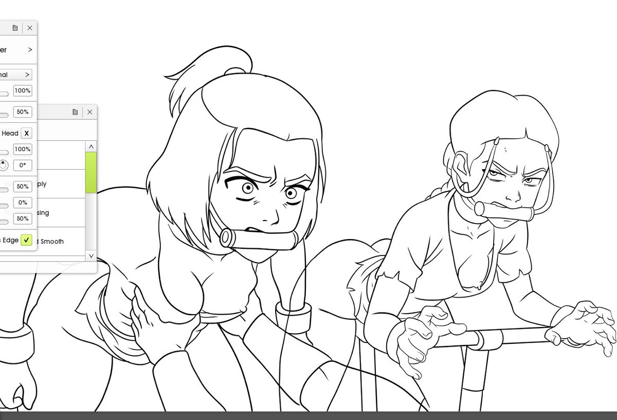 DaloReal's tweet photo. It started off as a Commission and now its a small mini comic! Katara and Suki are bound for prison time on the boiling rock https://t.co/rOLh2GwTxB