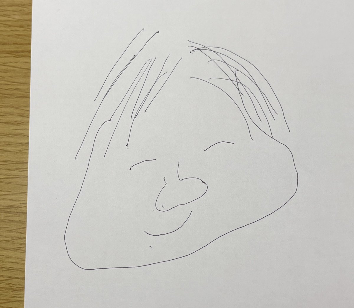 俺が書いた似顔絵 俺の似顔絵描くの簡単すぎる