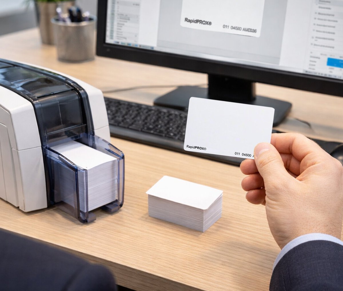 IDEnhancements's tweet photo. RapidPROX® - a trusted brand for over 30 years.  
Made in the USA. Lifetime Warranty. Your choice of 125kHz encoding.
RapidPROX® cards ship in 48 hours, with same-day turnaround available when critical deadlines can’t wait.
#proxcard #proximitycard #rapidprox #accesscard https://t.co/wgwQxsANcq