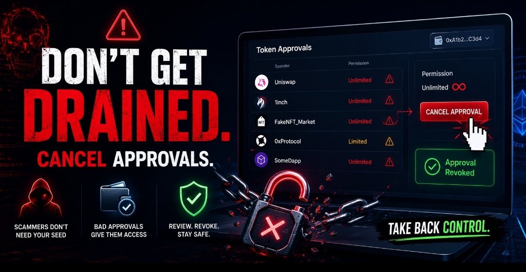 chaotic_xod's tweet photo. Your Ledger won’t protect you from a bad signature.
Most crypto scams today don’t even ask for your seed phrase anymore, you connect your wallet once, approve the wrong contract, and that's it.
  A hardware wallet protects your keys, not your signed permissions. approved yours https://t.co/eMlm0rCvi7