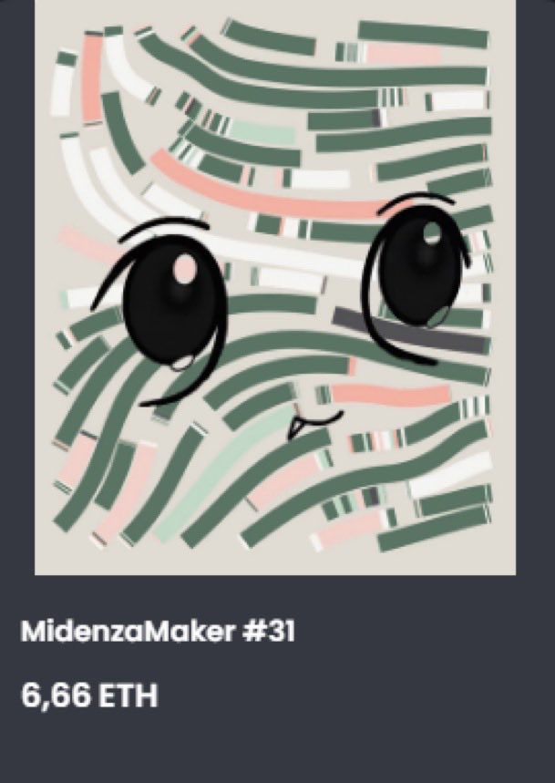 MidenzaMaker's tweet photo. Did you know that Midenza pieces fade in with the background. This gives the Midenza piece an Animated look 🤍

Turn Dark Mode ON/OFF on Opensea to test it for yourself!✨

🌕🌗🌑 https://t.co/V33nZ4msqm