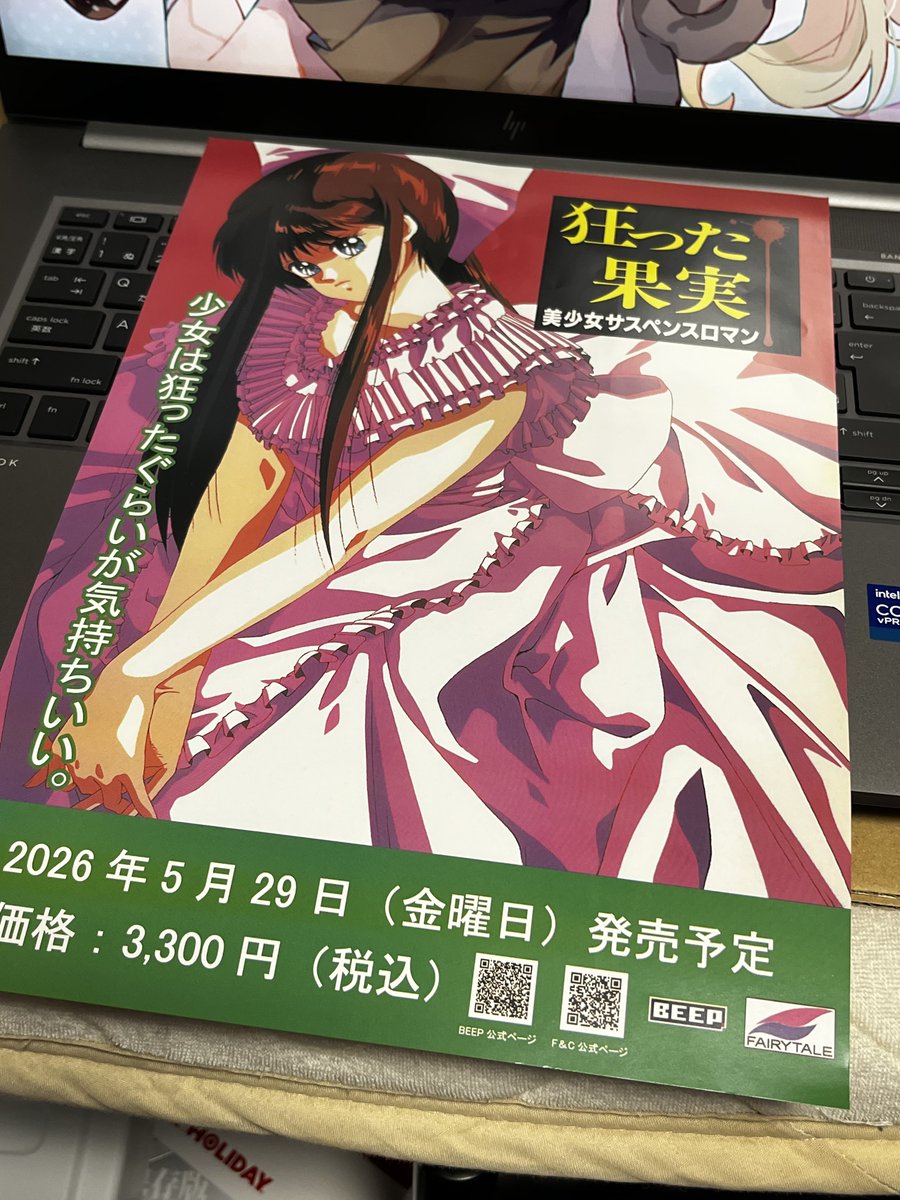 素晴らしき日々 不連続存在 発売当時 チラシ フライヤー 行きつけのPCショップで貰った叡智なゲームのフライヤー また時代を