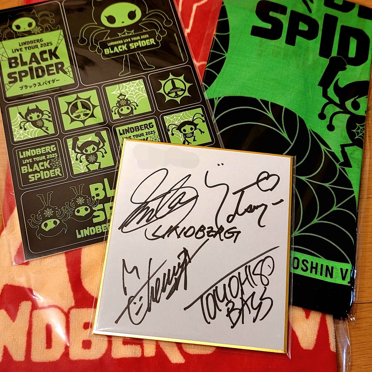 ヴィクトリースパーク　ベン・トー　お花見 著莪　サイン LITTLE WING 会員の皆様 🎁BLACK SPIDERツアーグッズ&サイン色紙