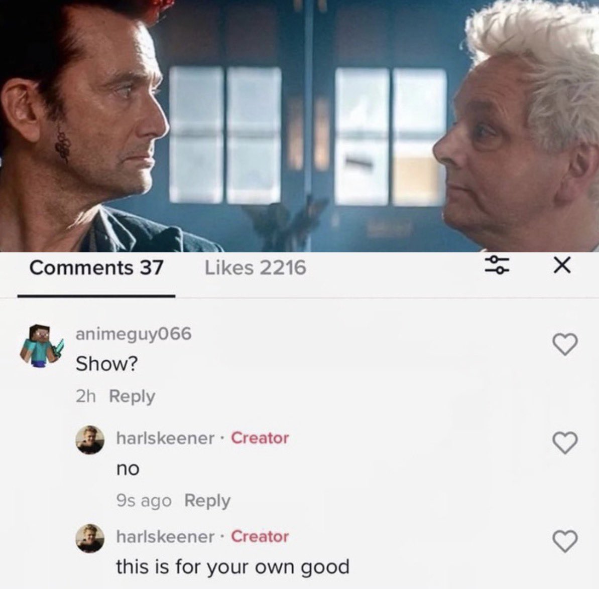 Crystal (Good Omens piled) tweet media
