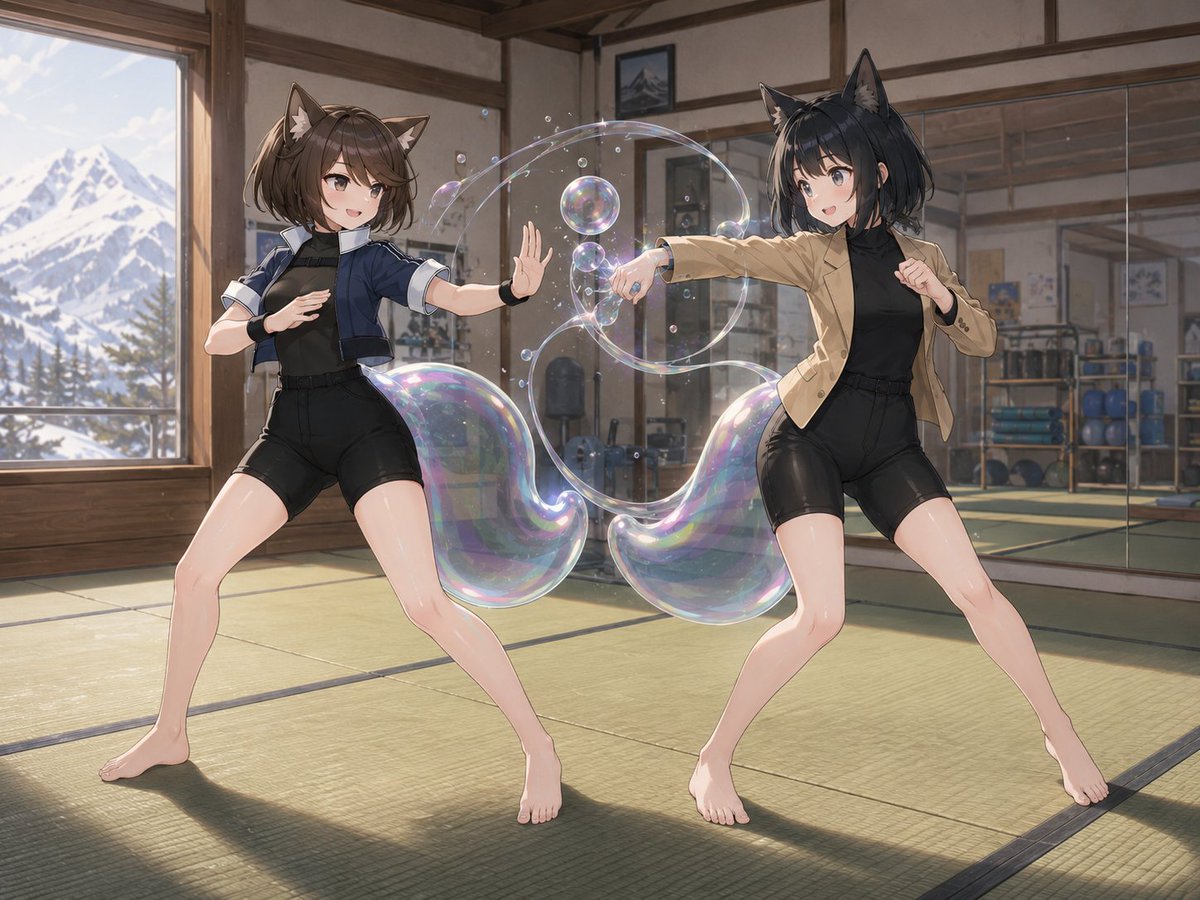 Fox-Eared Dojo Sparring Scene