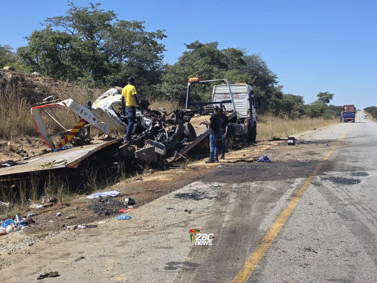 ZBCNewsonline's tweet photo. FOUR FEARED DEAD IN MASVINGO-HARARE HIGHWAY CRASH

Four people are feared dead following a collision involving a bus and a truck near Chatsworth along the Masvingo-Harare Highway.

More to follow...

#RoadAccident #MasvingoHarareHighway #Chatsworth #Zimbabwe #ZBCNews #TrafficUpdate