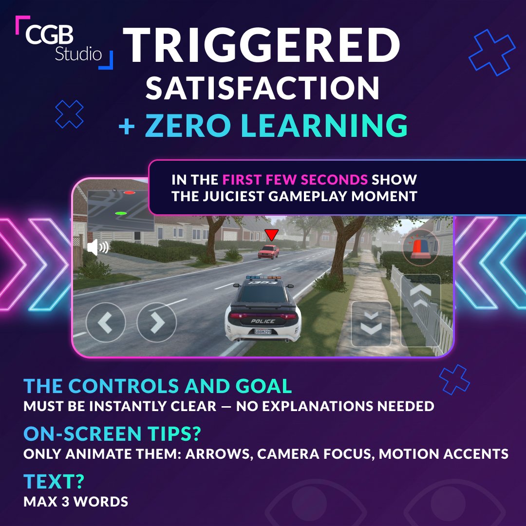 CgbStudio60193's tweet photo. 🔔What makes playable ads truly engaging?
📝We’ve gathered 4 practical tips from our Head of Playables — Maxim Stepochkin.
📌See all our Playable Ads examples here: https://t.co/wXe5DOJBTh
#gamedev #mobilegames #playables #playableads #gamemarketing #cgbstudio https://t.co/cSwuda0Mo2