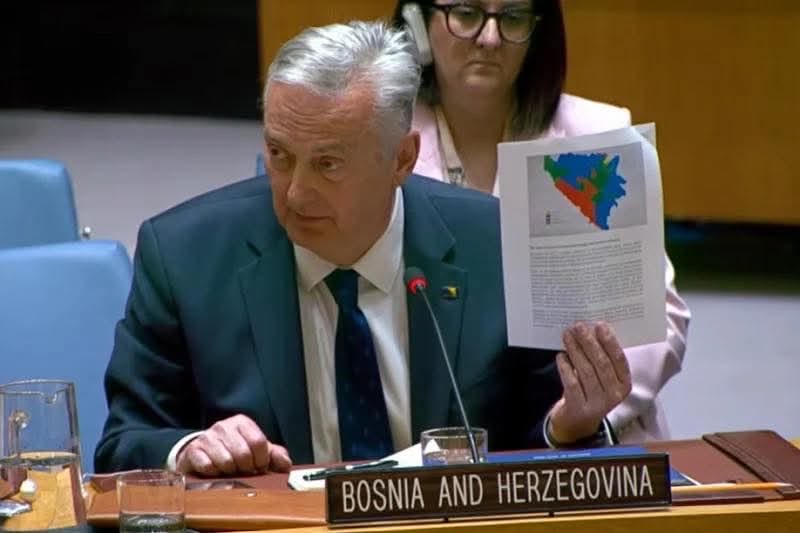 JosipBrkicDMFA's tweet photo. U #UN, Zlatko Lagumdžija promovirao je još jedan građanski model eventualnog uređenja države kojim bi se provele odluke Europskog suda za ljudska prava i Ustavnog suda BiH… https://t.co/HApuL7OvDr