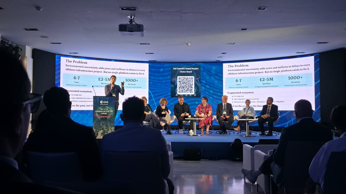 ejrquartz's tweet photo. 💃🏽Our EO editor Marta is in Seville for the 3rd @esa #CommEO.🌍The forum connects startups, investors and innovators to turn #EarthObservation data into impact.🎤
🤝While there, Marta's catching up with the InCubed team and supporting comms for Φ-lab/InCubed.📸 @ESA_CommGateway https://t.co/b6K1gXUWNZ