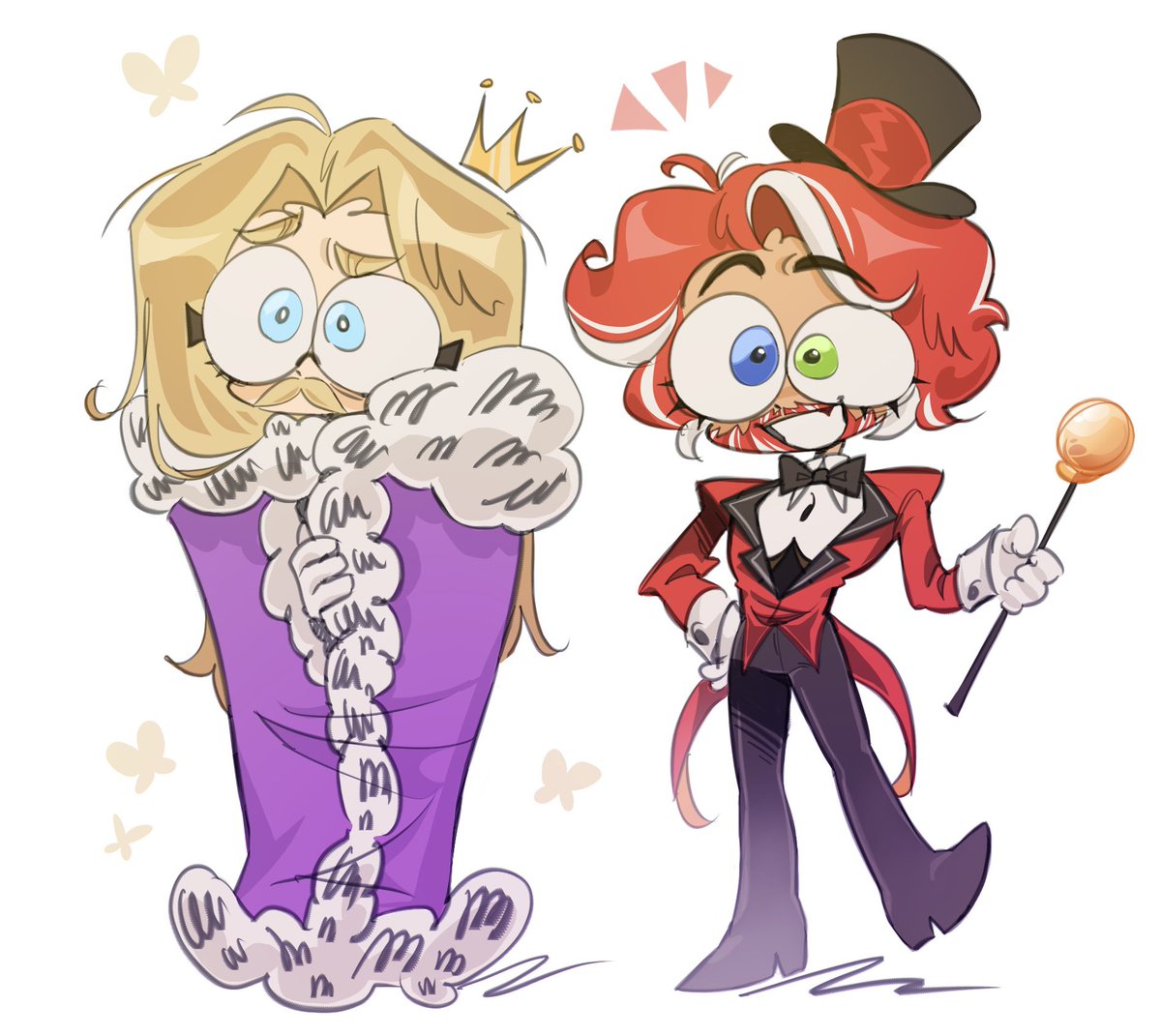 Kvasutka's tweet photo. 29 

#tadc #royalteeth 

I wanted to try to draw their humanizations 😔😔😔✋ https://t.co/Nl9C2uBuSp