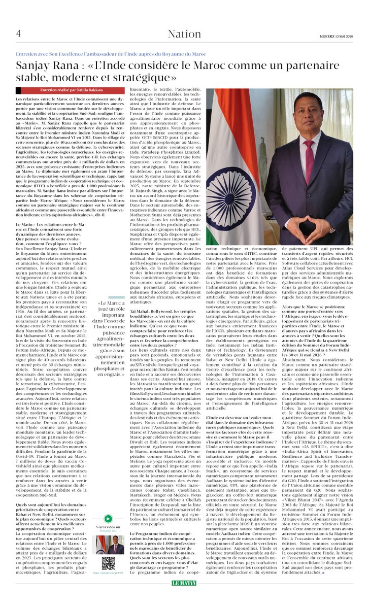 India in Morocco tweet media