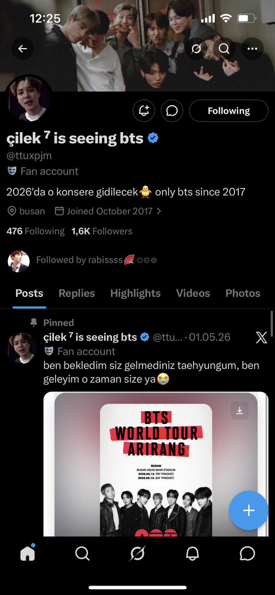 rana⁷ ⊙ ⊖ ⊜ is seeing bts! tweet media