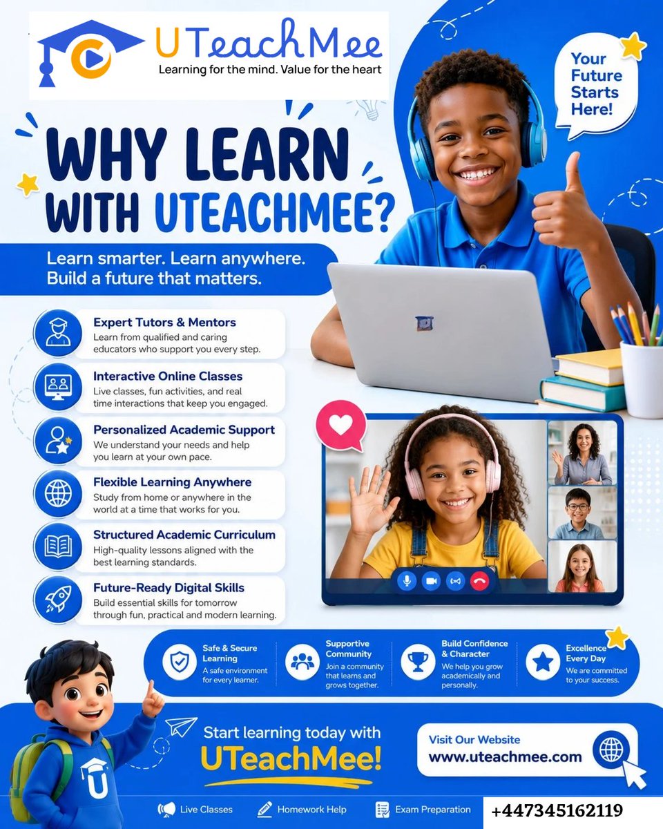 UTeachMee's tweet photo. Why learn with UTeachMee?

Because we make learning simple, fun, and easy to understand for every learner.

#Uteachmee #LearnSmart #EducationForAll #OnlineLearning #StudyBetter https://t.co/2hhJ9jJA7D