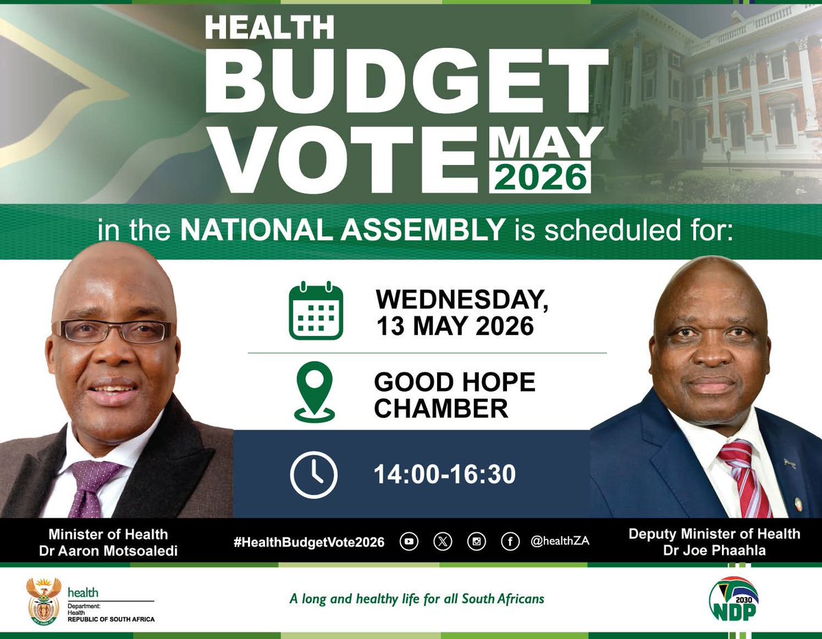 National Department of Health tweet media