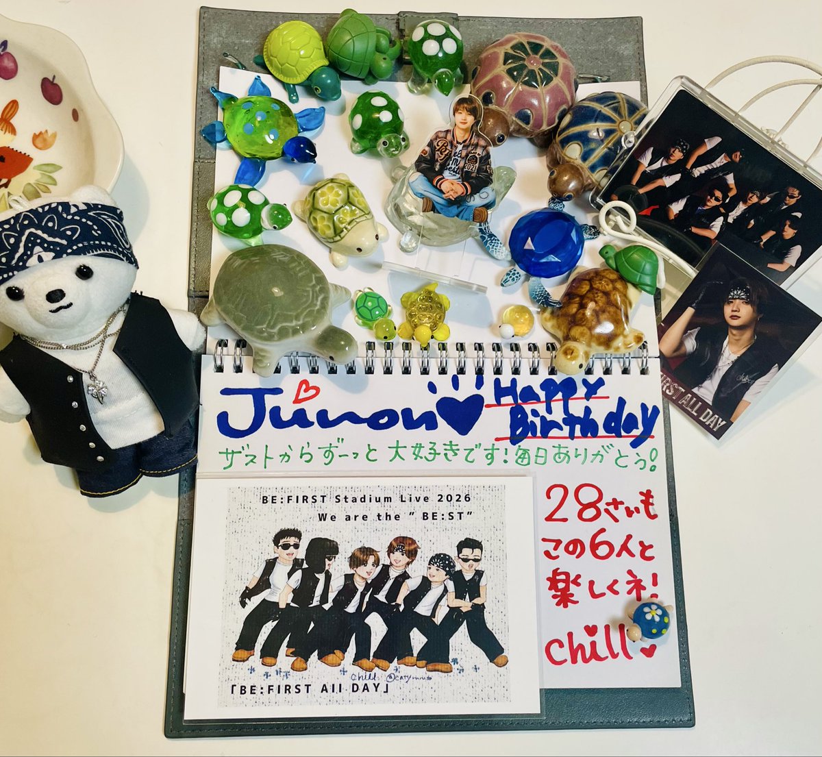 catyruru39's tweet photo. セトモノやガラス細工が好きで
カメ居たら連れて帰ってます☺️
まだ間に合いますか?🐢🐢🐢
ワンチャンソーメッセージ💙
#祝J28歳ワンチャンソー #BEFIRST
#JUNN
Happy Birthday JUNON🫶💙 https://t.co/WIF7PLSyMp