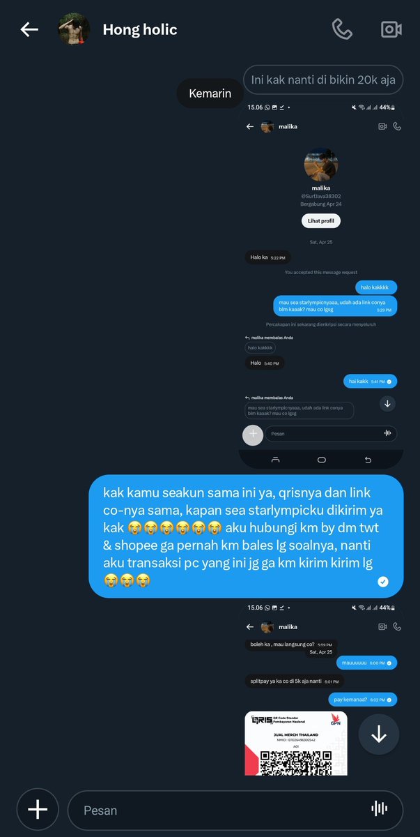 yoshiimeow's tweet photo. #thi AWAS ADA SCAMMER HANDAL ‼️ +62 889-9183-8237 @SurfJava38302 @Hong_only12 oren : only you are https://t.co/uXz3yE2s7u https://t.co/RInf25FFiH