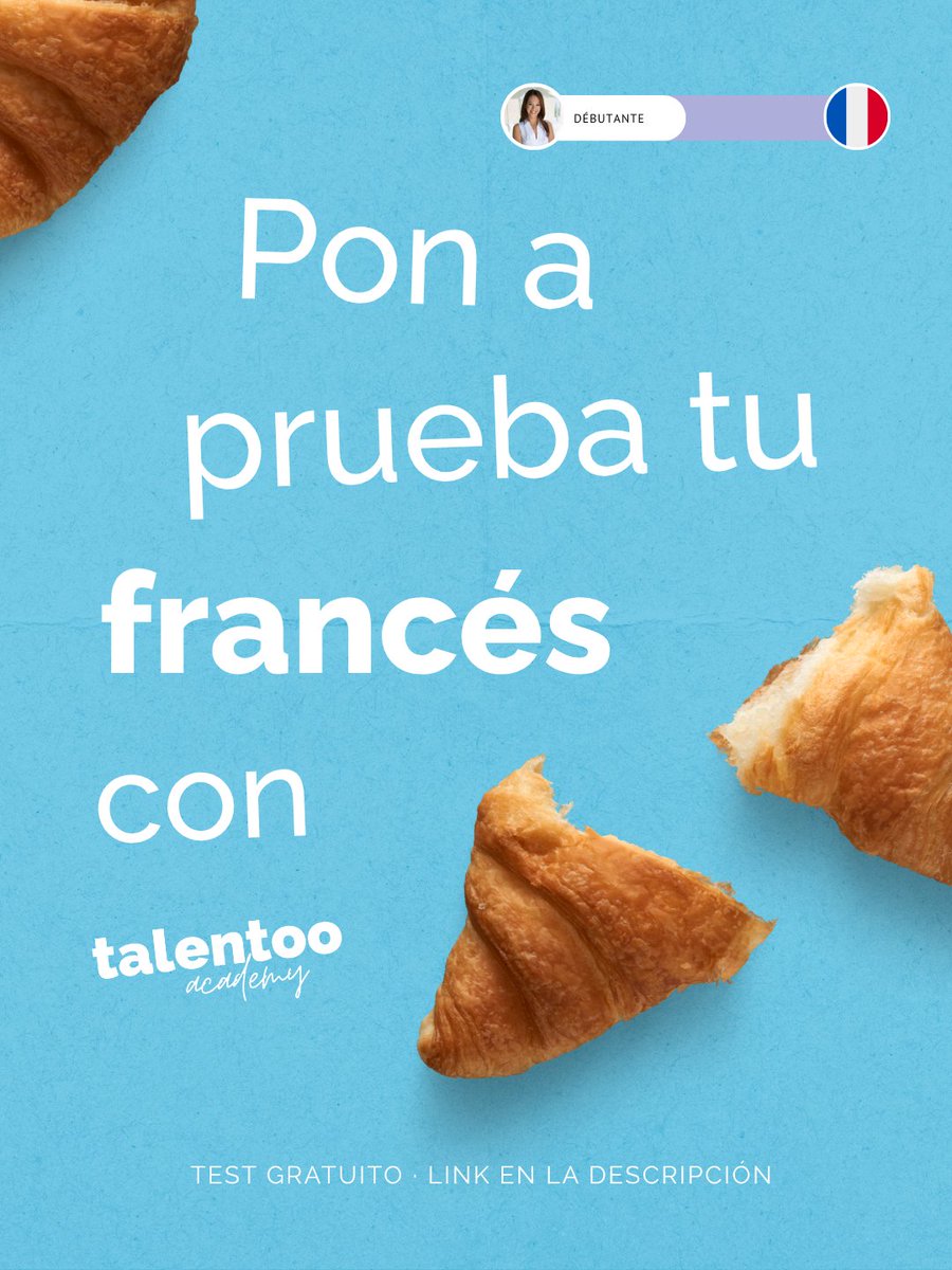 TalentooNet's tweet photo. ¿Tu nivel de #francés es realmente el que pone en tu CV?  😅

Hemos preparado un test rápido en contexto profesional para comprobarlo de verdad:

https://t.co/IFkJXYfPxf

#Idiomas #FrancésProfesional #DesarrolloProfesional #Upskilling #Talento #Formación #Aprendizaje https://t.co/Mh7W3IyZA4