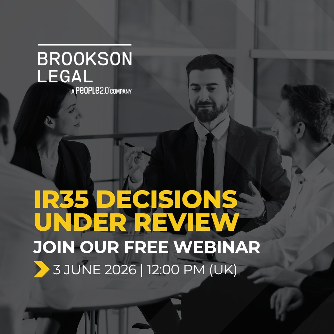 AskBrookson's tweet photo. IR35 risk is evolving and HMRC is reviewing past decisions. 

Join our free webinar: 
📅 3 June 2026 
🕐 12:00 PM (UK) 

Learn how to protect your organisation. 
Register: https://t.co/fzyoqFUm7W

#IR35 #HMRC #TaxRisk https://t.co/vInXBadJXp