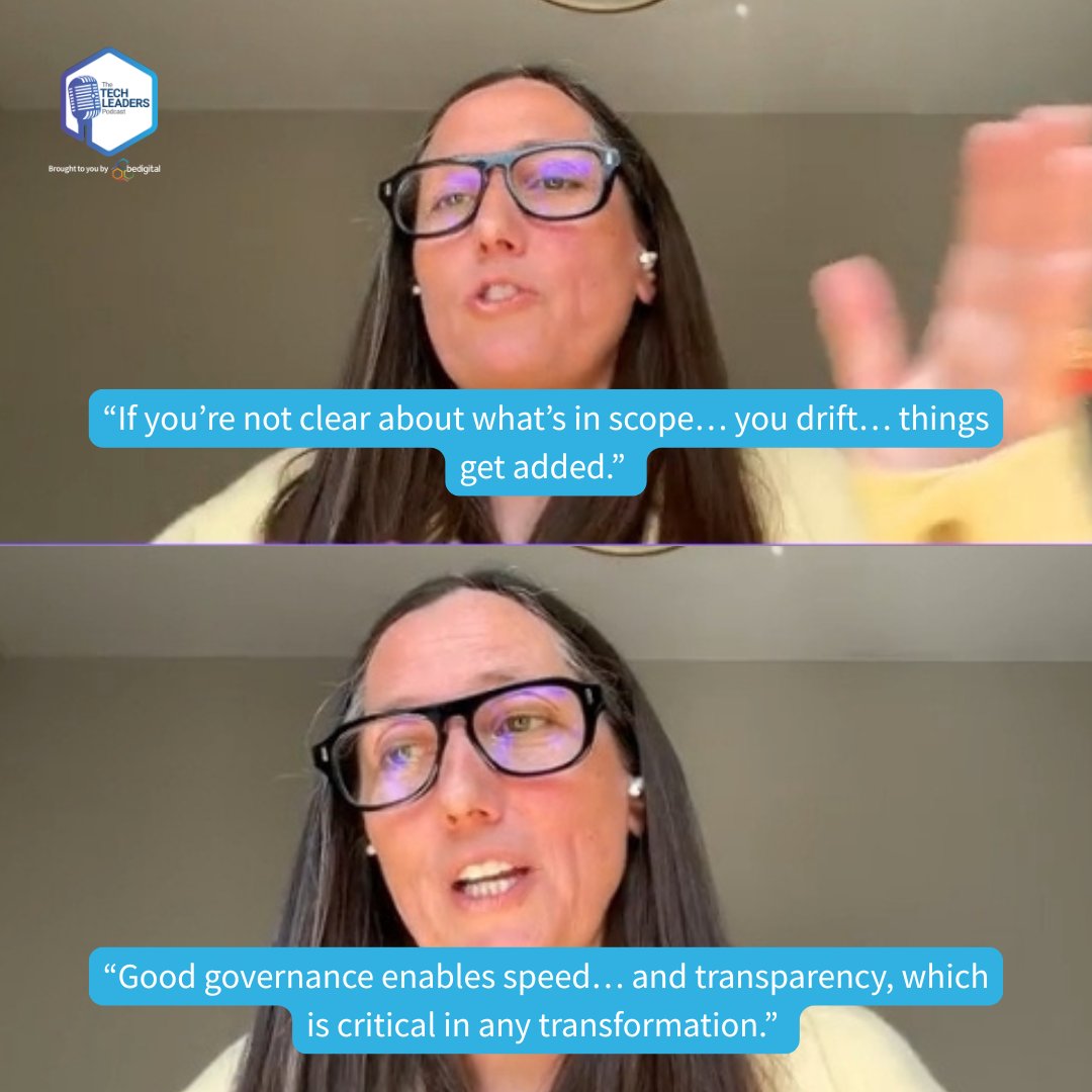 TechLPodcast's tweet photo. Most transformation challenges don’t come from technology.

As Jane Mustoe, Senior Technology Director at @Tesco, shares, success comes down to the fundamentals: clarity, strong governance, and teams empowered to test and learn.

🎧https://t.co/cAYtApP6FO

#TechPodcast #Tesco https://t.co/uljiVGPPsm