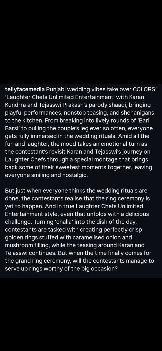 hugivzashit06's tweet photo. Broooo i cant wait for this episode.😭💃

The memory lane would be so emotional. Hope they include bb journey as well😭
#TejRan https://t.co/eCK989JGbG