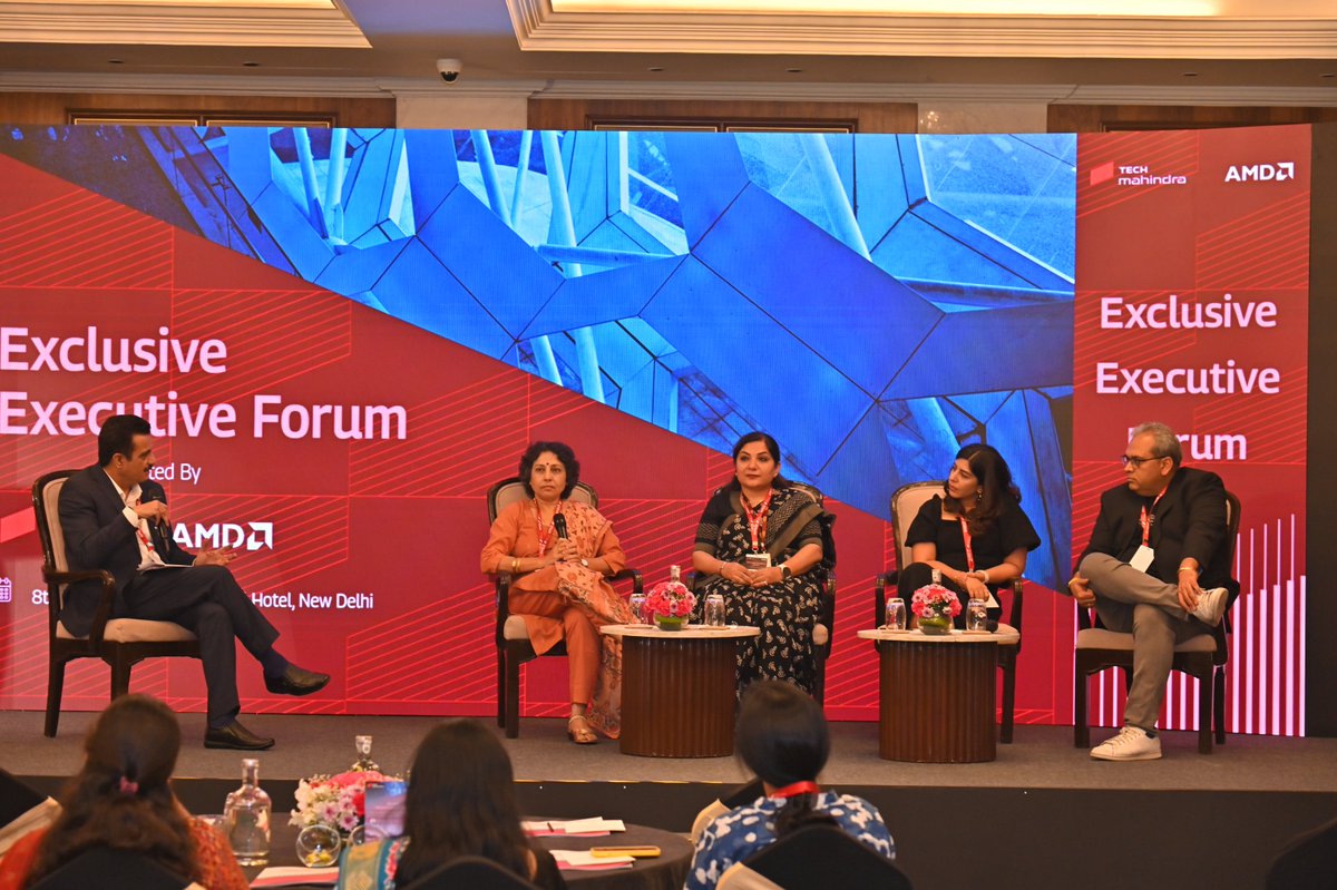 tech_mahindra's tweet photo. ✨ A Powerful Exchange of Ideas at the Exclusive Executive Forum ✨

Tech Mahindra, in partnership with AMD, successfully hosted an #ExclusiveExecutiveForum centered on AI at the Core: Redefining the Future of Financial Services. The evening brought together an esteemed group of senior BFSI leaders, #technologists, and #innovators for meaningful conversations on #scalingAI with purpose.

From trust‑first AI adoption and governance to moving beyond pilots and building production‑grade, future‑ready architectures, the discussions offered practical insights and real‑world perspectives on operationalizing #AI securely and responsibly across the #BFSI ecosystem.

We extend our sincere thanks to our panellists, speakers, partners, and participants for making this a truly engaging and impactful dialogue. Together, we continue to shape the future of AI‑led #enterprisetransformation.

 Swipe through the event glimpses capturing moments from this engaging exchange.

Know more about our #BFSI services and offerings: https://t.co/CW62T2CKy6

#ScaleAtSpeed #AIinBFSI #ResponsibleAI #FutureOfFinance #AIDeliveredRight