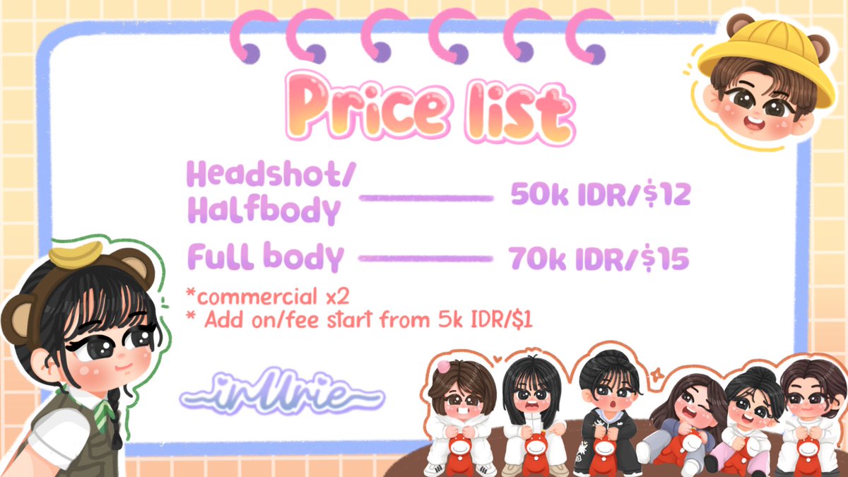 byirurie's tweet photo. Ur! ❤︎ COMMISSION OPEN ~
𓊆ྀི ♡ + ↻ are highly appreciated!𓊇ྀི
i'm opening chibi commissions for both local & international .✦ ݁˖
DM me if you're interested .ᐟ
Please mention/tag me after sending a DM, thank you!
#commissionopen #artidn #zonauang #VgenComm #Vgen https://t.co/ntSiL2oQoJ