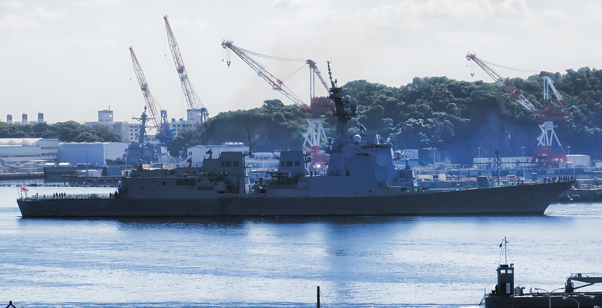 https://t.co/YA8H21KdFt 05/13/2026 10:35頃 今朝 横須賀を出港した護衛艦まや(JMSDF Maya ...
