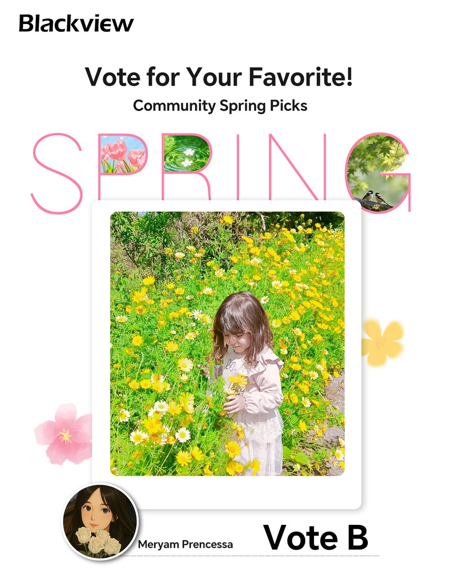 BlackviewPhone's tweet photo. Spring is in full bloom — and our community captured it beautifully. 🌸 Which Spring Moment is your favorite? Drop your vote below 👇
#BlackviewSpringMoments #SpringMomentsEvent #ShareYourSpring #CommunityPicks https://t.co/3MpuPrWL6q
