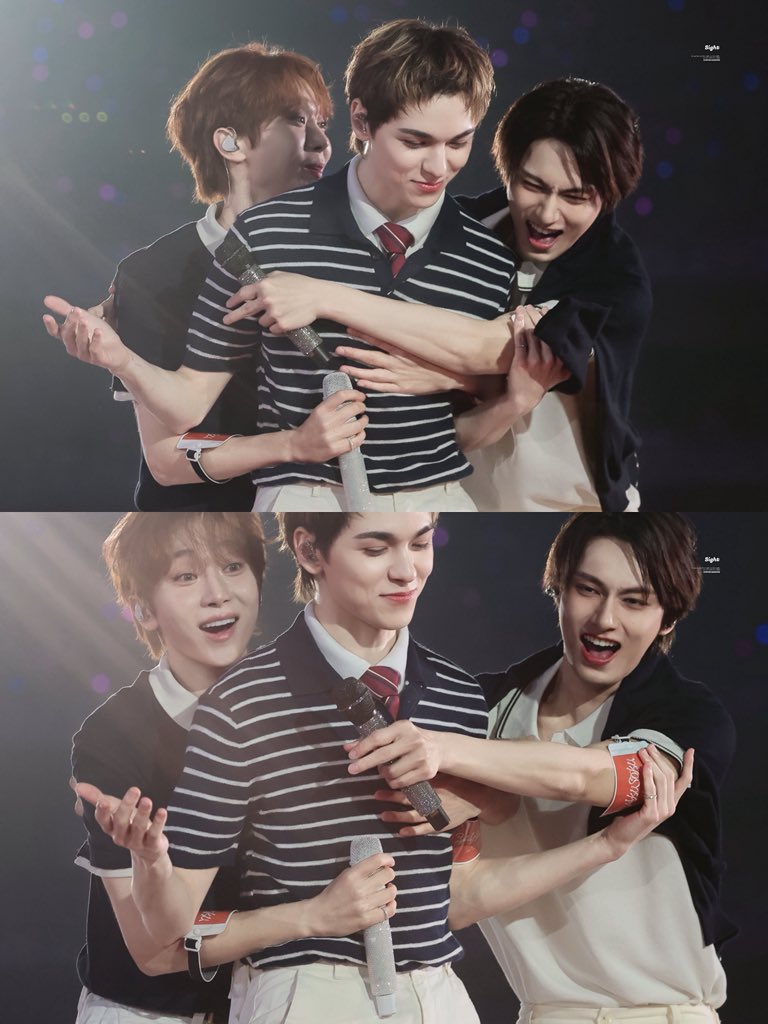 this seungkwan, vernon, &amp; jun photo 😭🤎