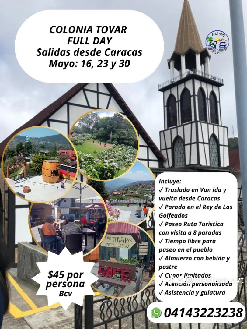 alastour2013's tweet photo. #fulldaycoloniatovar desde Caracas.

Información detallada en https://t.co/4ZAAPtobUx https://t.co/ZOCf7Rc2KP